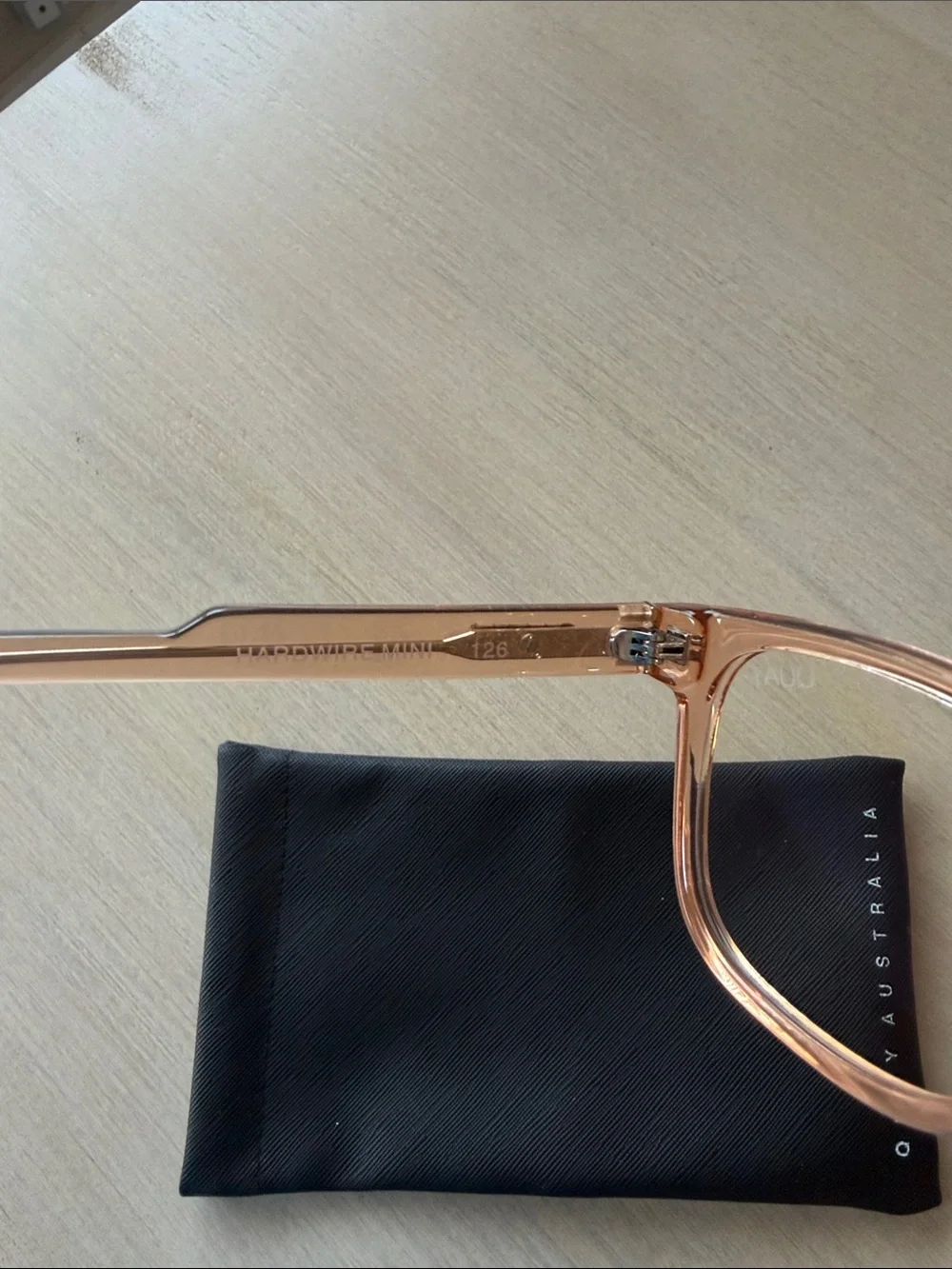 Quay Australia Clear Peach Blue Light Glasses